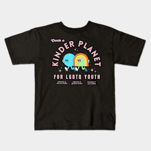 Create A Kinder Planet LGBTQ Ally Protect Trans Kids LGBT Kids T-Shirt